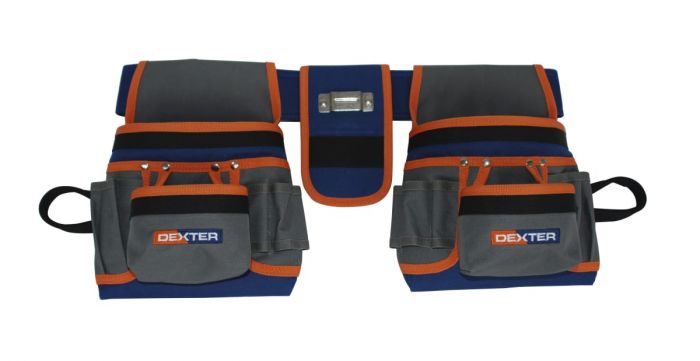 CINTURA PORTA UTENSILI DEXTER IN TESSUTO CON 20 TASCHE