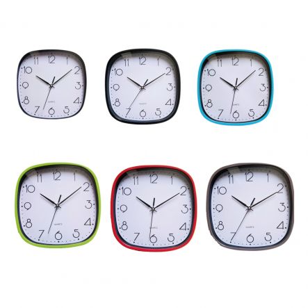 OROLOGIO DA PARETE IN PVC ANDROMEDA 25,5X4,5 CM