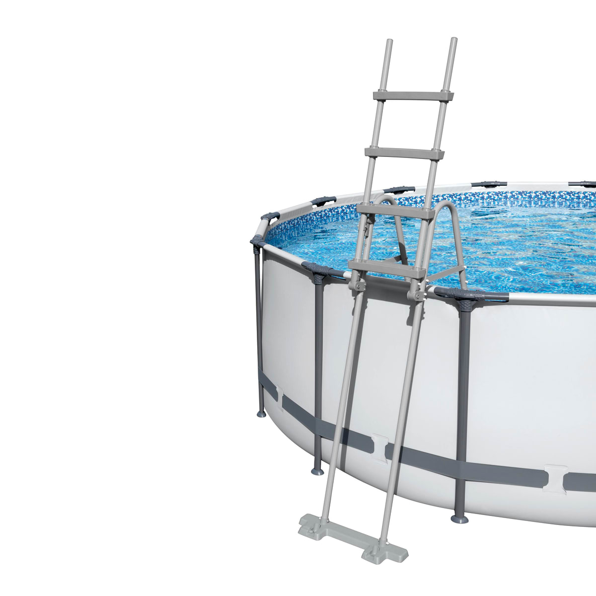 Scaletta Per Piscina Fuori Terra Bestway 58332 Pool Ladder Con Pedana 132 Cm5 N1n - Foto 4