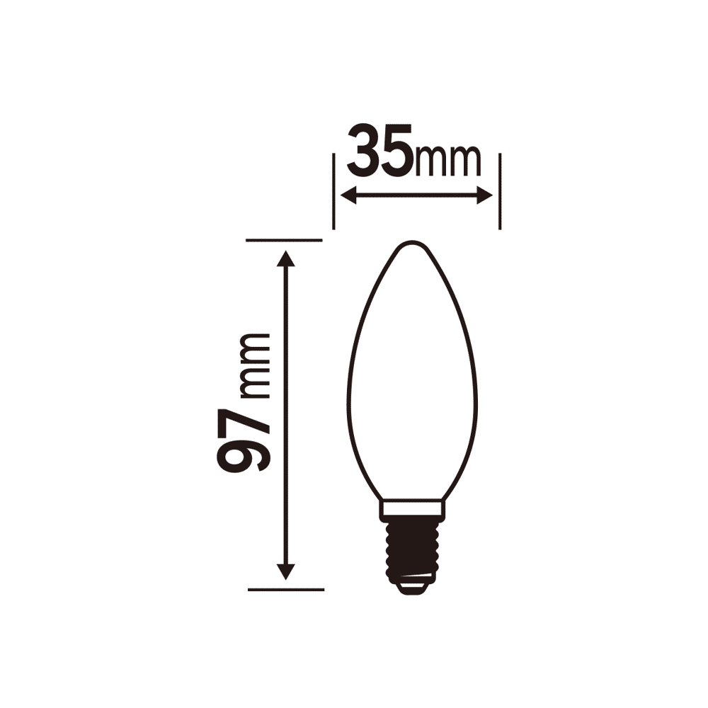 LAMPADINA LED E14=60W CANDELA SMERIGLIATA LUCE NATURALE - Bricocenter