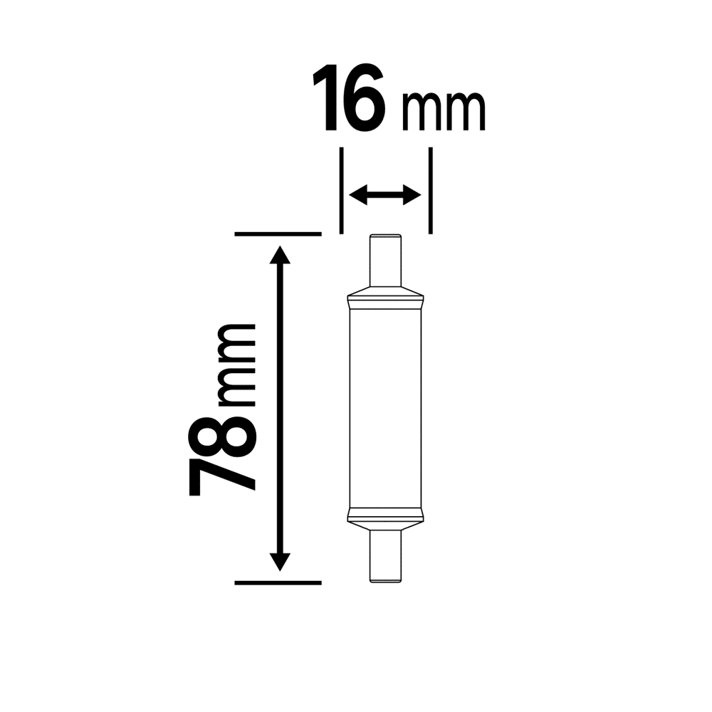 LAMPADINA LED R7S=40W 78MM LUCE CALDA - Bricocenter