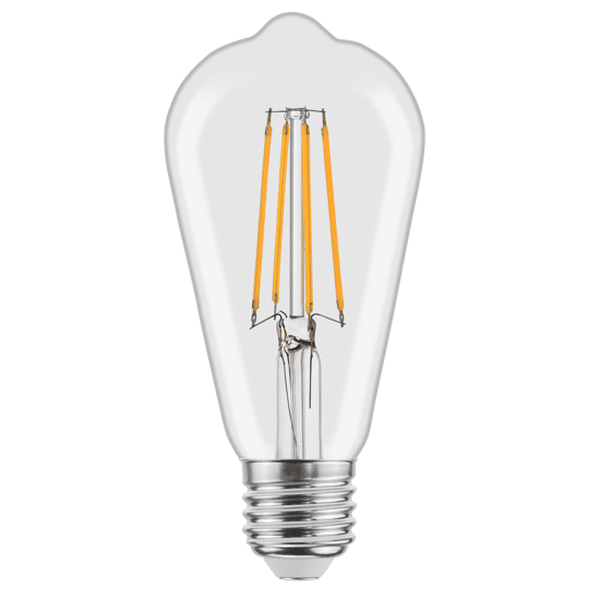Lampadina E27 Trasparente Filamento Invisibile Cri 80 Da 7.5w - Foto 9