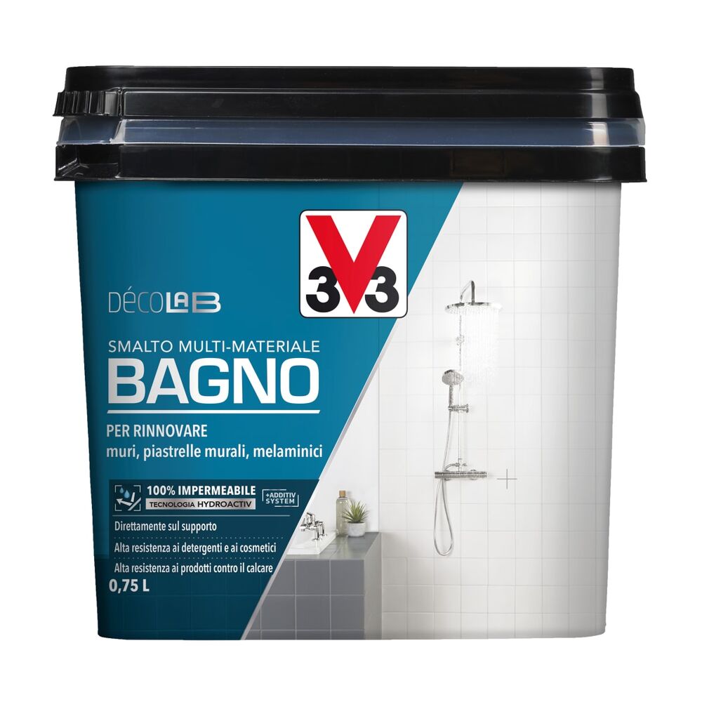 SMALTO MURI E PIASTRELLE BAGNO BIANCO SATINATO 750 ML - Bricocenter