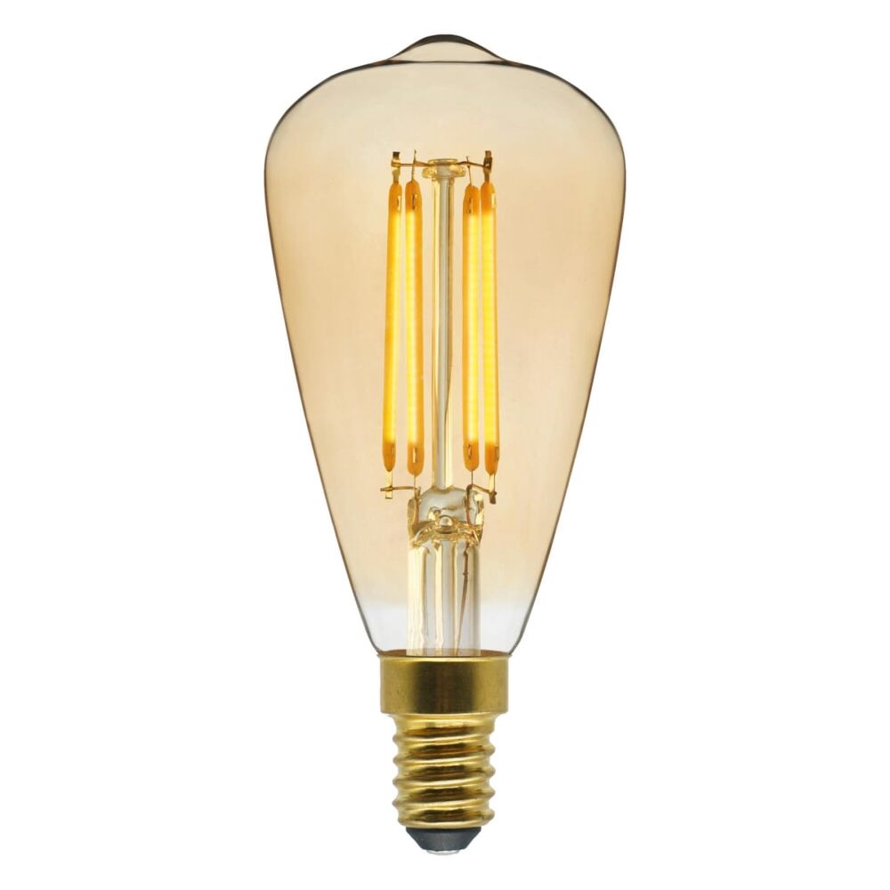 LAMPADINA DECORATIVA LED E14=40W AMBRATA LUCE CALDA - Bricocenter