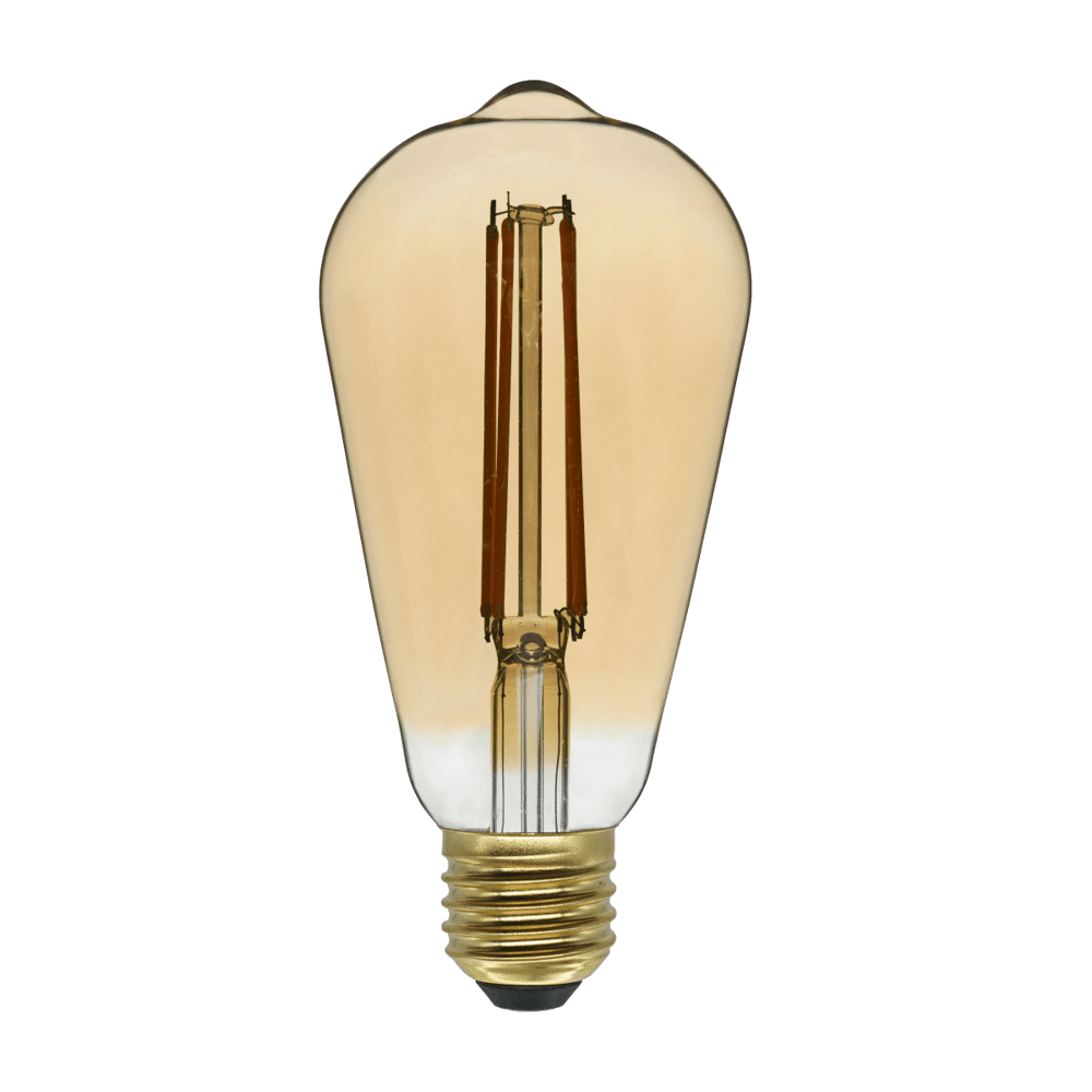 LAMPADINA DECORATIVA LED E27= 60W PERA AMBRATA - Bricocenter