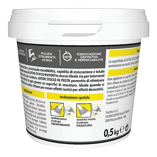 STUCCO RIEMPITIVO RUVIDO BIANCO IN PASTA PER INTERNO/ESTERNO AXTON 500 GR -  Bricocenter