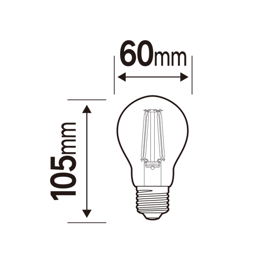 LAMPADINA LED E27=40W GOCCIA TRASPARENTE LUCE CALDA - Bricocenter