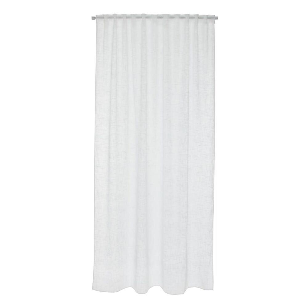 Tenda semi-filtrante INSPIRE Carol bianco fettuccia con passanti nascosti  200x280 cm