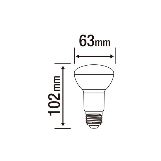 LAMPADINA LED E27=60W R80 LUCE CALDA - Bricocenter