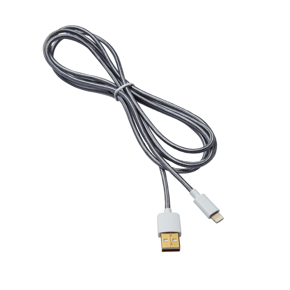 CAVO APPLE 2MT LIGHTNING TYPE / A TYPE USB GRIGIO - Bricocenter