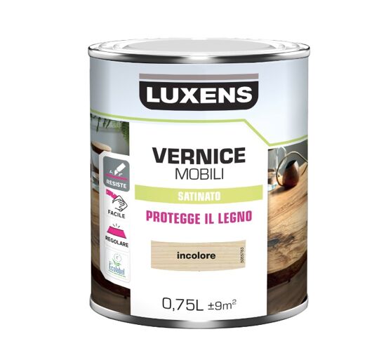 VERNICE LEGNO INCOLORE SATINATO 0,75 LTLUXENS - Bricocenter