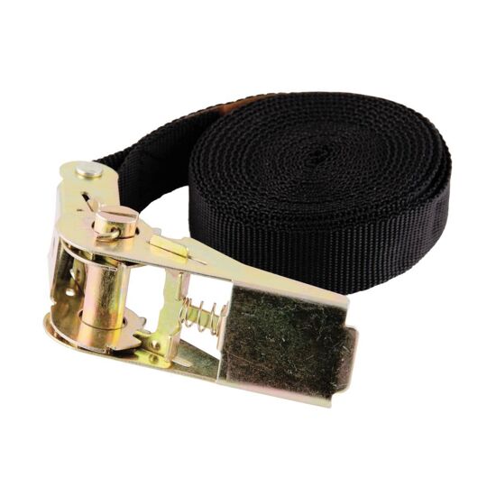 Cinghia Con Velcro E Cricchetto LAS 10317 - 25 Mm X 5 M, Portata 500 Kg, Per Fissaggio Carico