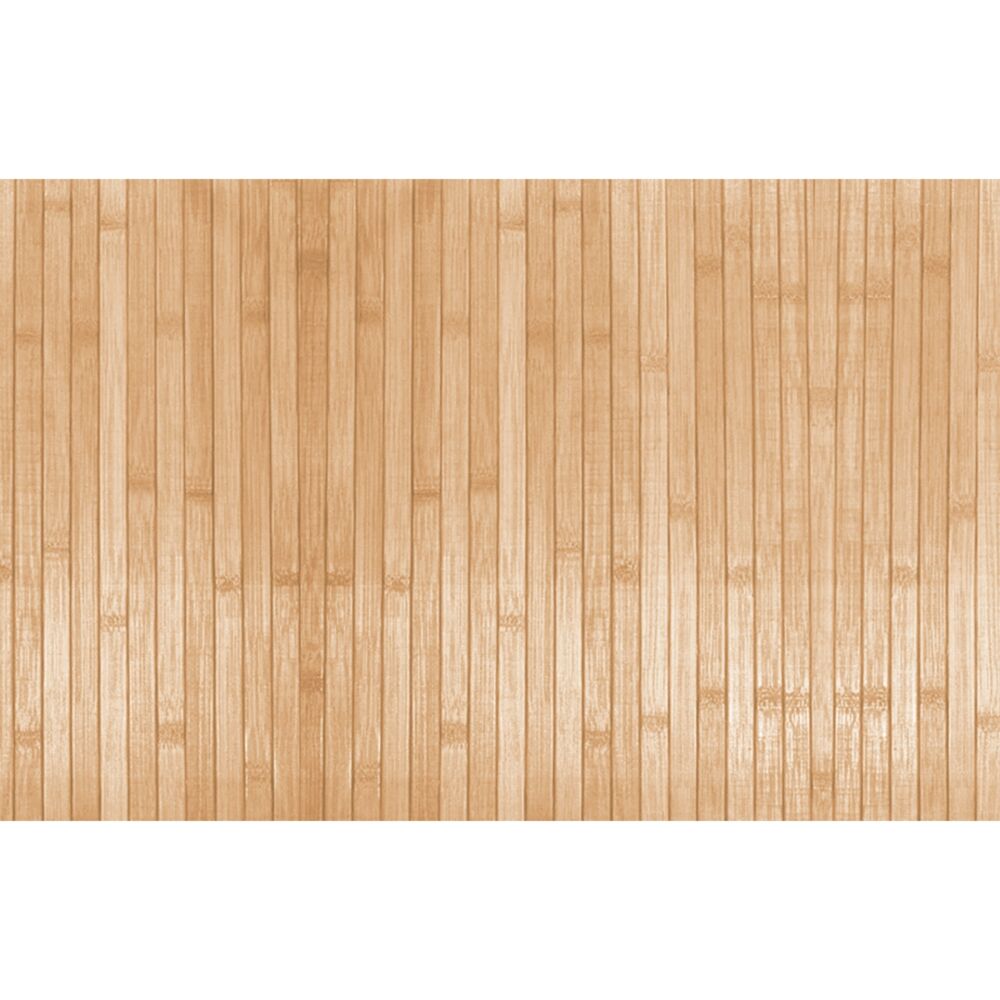 Passatoia Bamboo open R antiscivolo in bambù beige, 50x180 cm