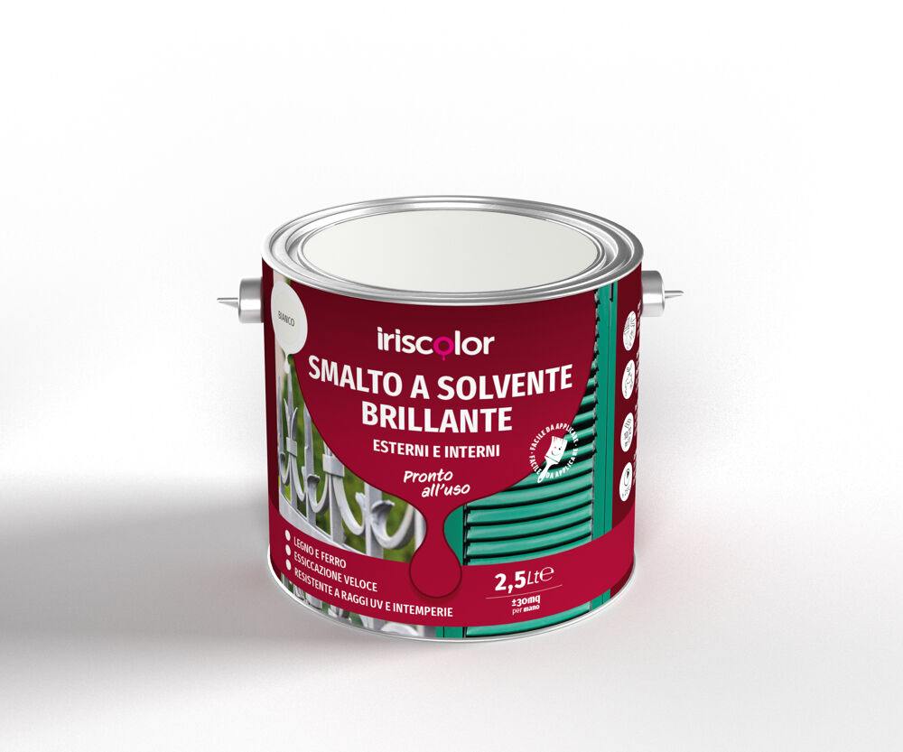 SMALTO SOLVENTE BEIGE BRILLANTE IRIS COLOR 2,5 LT - Bricocenter