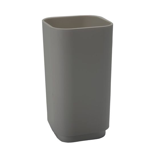 Ibergrif M37106-Plinto Porta Tumbler Quadrato: Porta Spazzolino Da Bagno In Ottone Argento