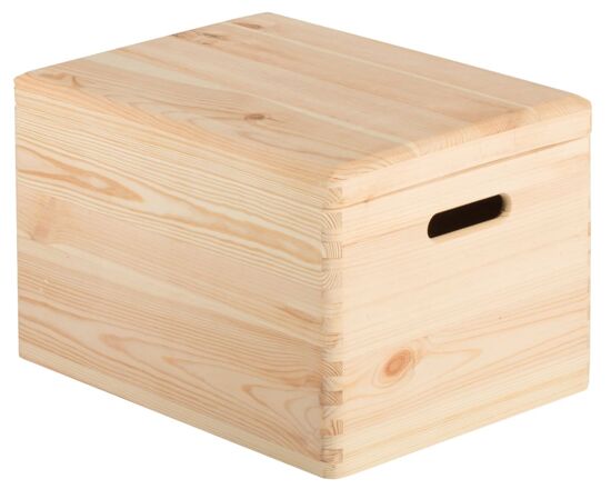 Contenitore legno forma cassetto con manico cm 22x12 h9