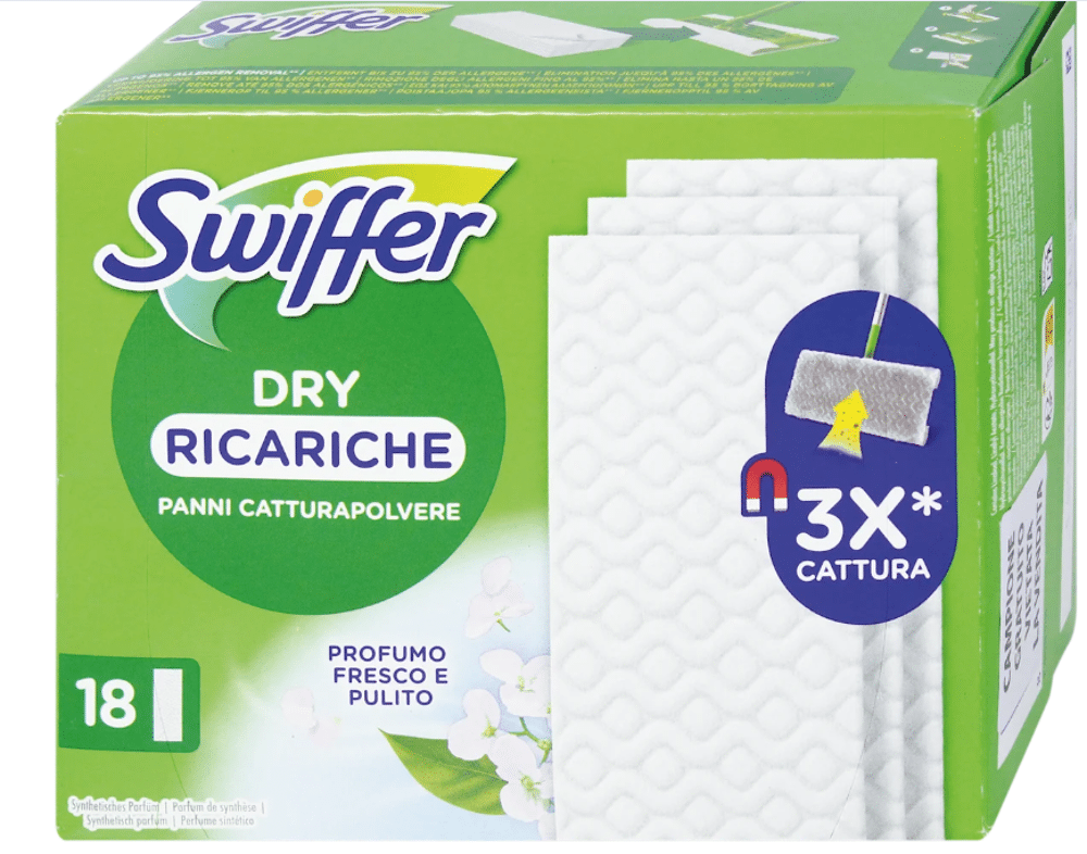200 Ricariche Panni Swiffer Dry – 28x21,8 Cm – Intrappola Polvere E Peli - 3