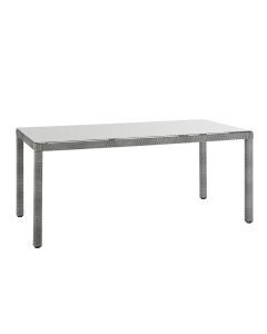 TAVOLO DAVOS NATERIAL 90X180X74 MIDOLLINO SINTETICO ALLUMINIO E VETRO