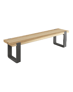 PANCHINA BERMEO NATERIAL 180X40X45 ALLUMINIO TEAK