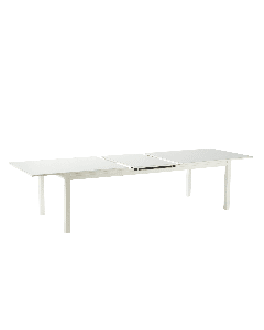 TAVOLO NATERIAL ODYSSEA II EASY ALLUMINIO VETRO 256/320X100 BIANCO