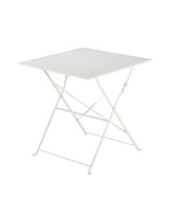TAVOLO FLORA NATERIAL PIEGHEVOLE 2 POSTI QUADRATO ACCIAIO 70X70XH71