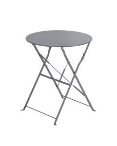 TAVOLO FLORA NATERIAL PIEGHEVOLE 2 POSTI ROTONDO ACCIAIO D 60XH71