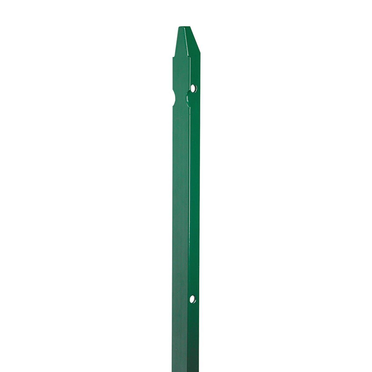 Palo Tubolare In Ferro Plastificato Verde 38x175 Cm – Confezione Da 5 Per Recinzioni, Giardini E Orti, Resistente Alle Intemperie, Made In Italy Italfence