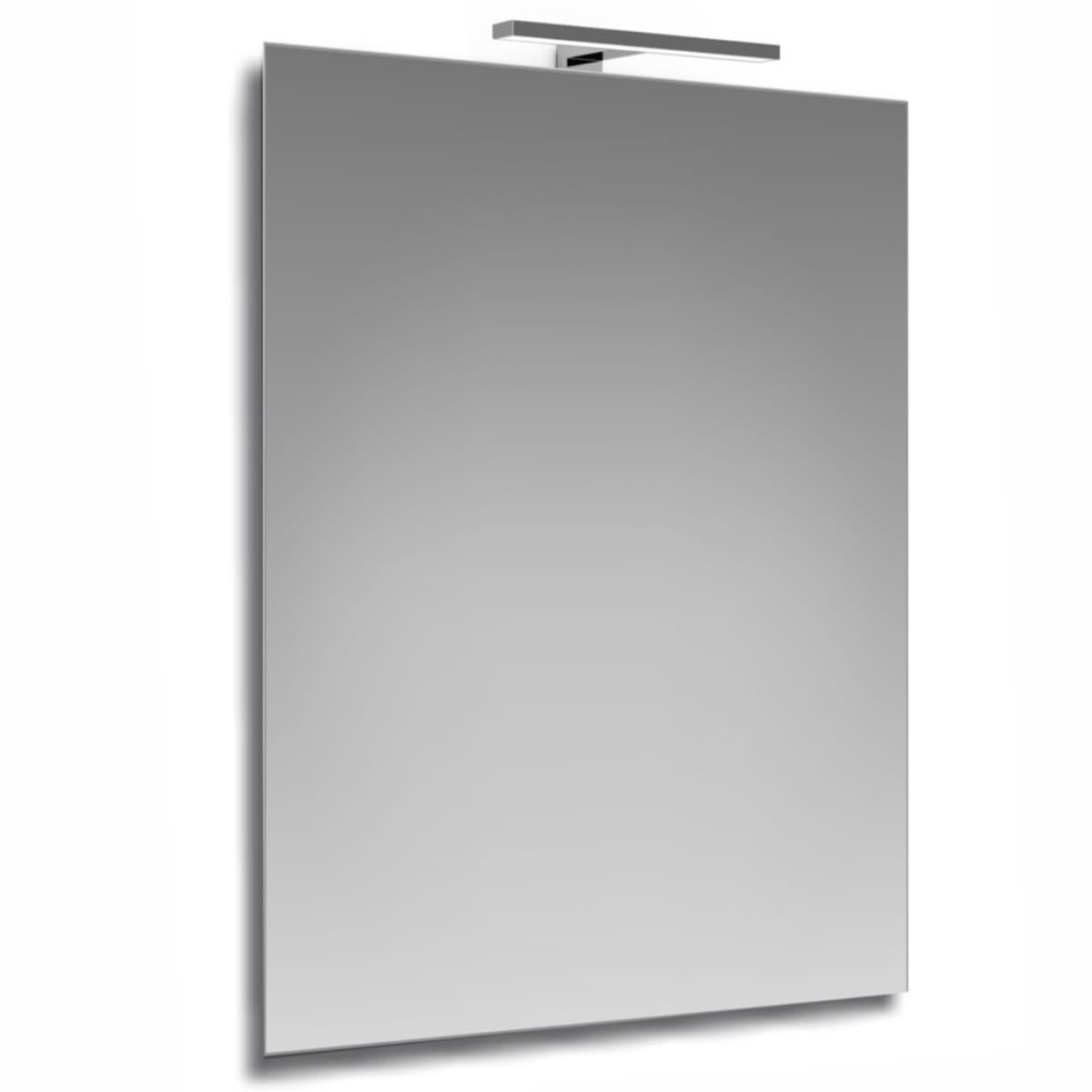 Specchio Riscaldato Luce Specchio Da Doccia Antiappannante Con Luce - 23x17. 5cm, Riscaldato, Dimmerabile, Con Vassoio Specchio Barba Led - 2