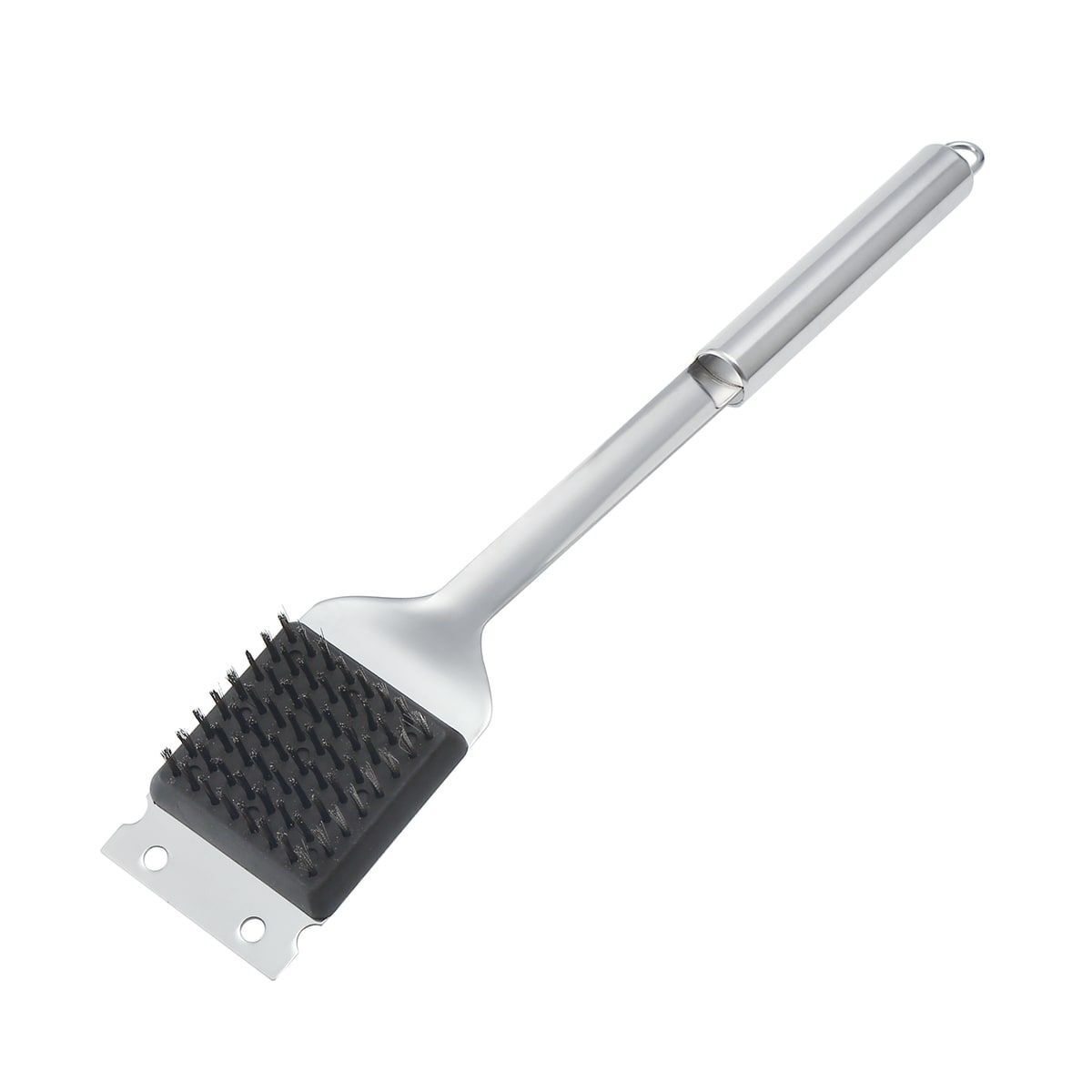 Libman 568 Spazzola Per Barbecue Con Manico Lungo E Raschietto Integrato – Setole In Fibra Di Ottone, Gancio Per Appendere