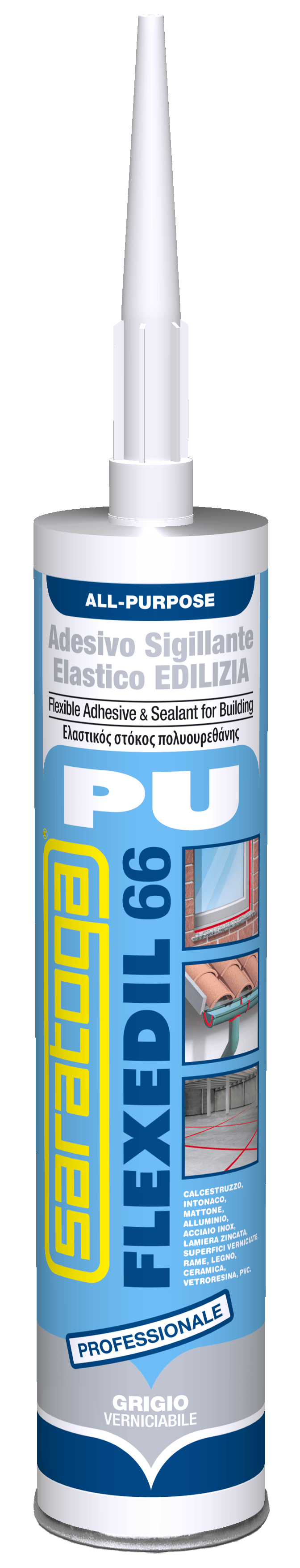 Sigillante Poliuretanico Grigio Starchem 300ml, Alta Resistenza, Come UPOL