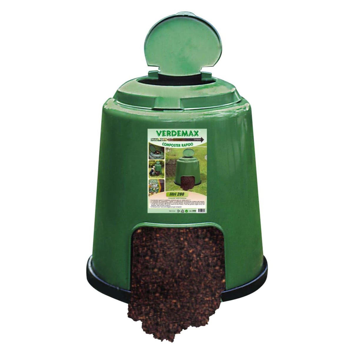 Bidone Per Compostiera Rotho 9 Litri – Verde Bio Per Rifiuti Organici In Cucina