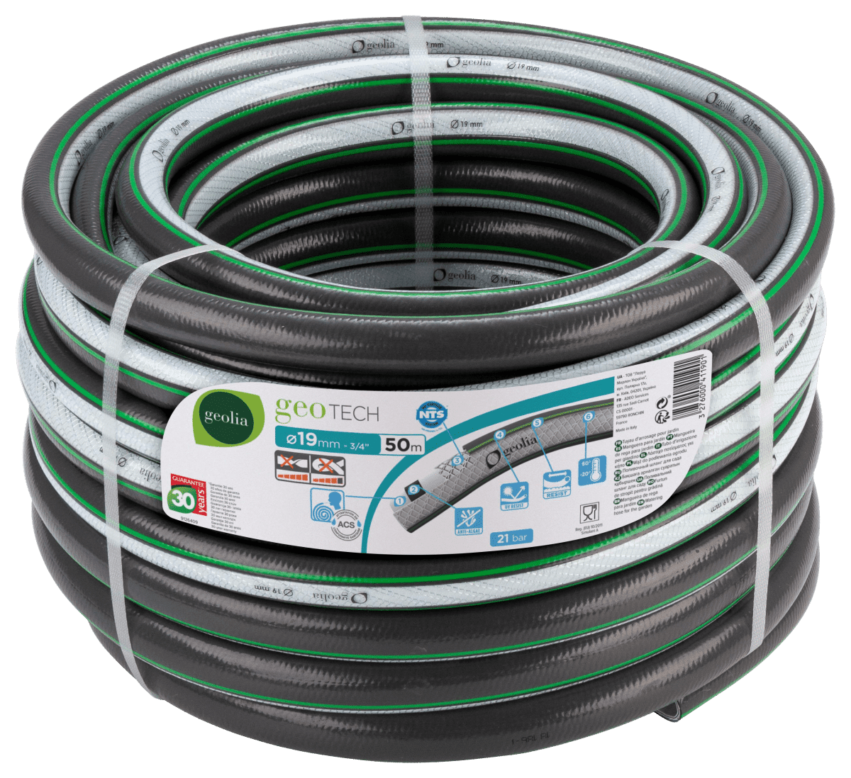 tubo irrigazione magliato giardinet stars mm 19 3/4 mt.50