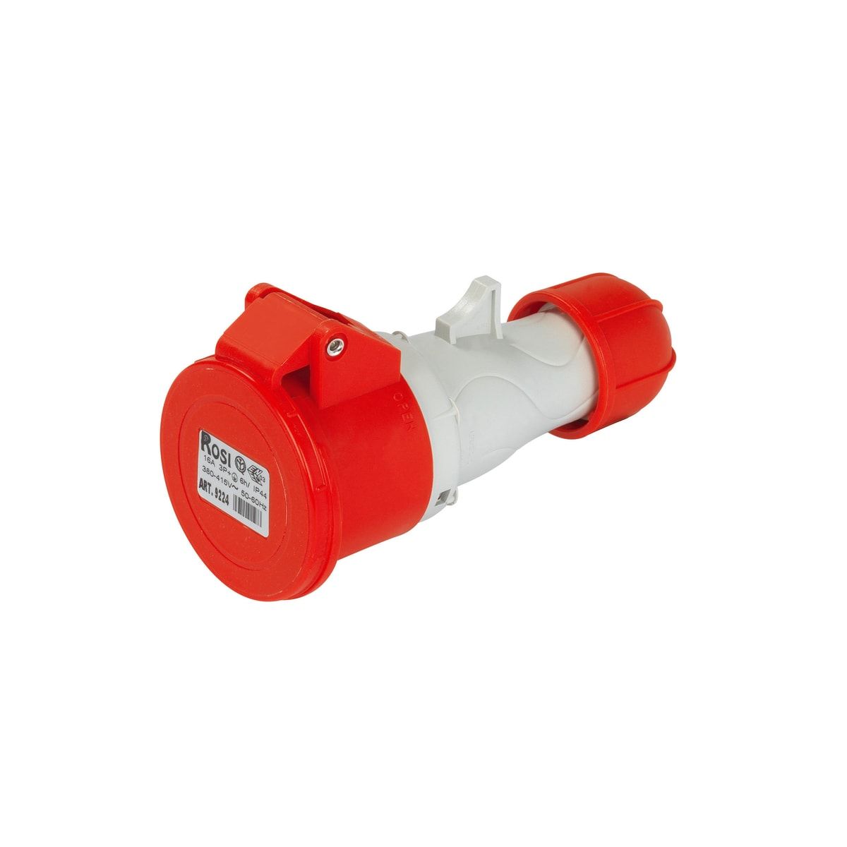 Moltiplicatori mobili a 2 uscite con spina industriale 16A 50-60Hz IP67