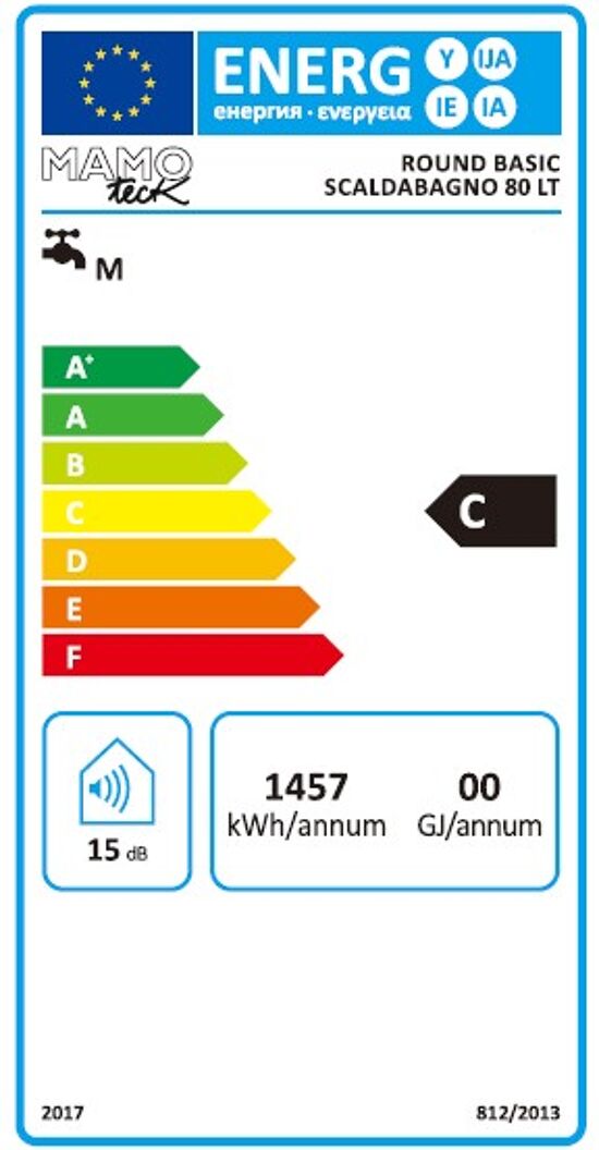 scaldabagno mamoteck round basic 80lt - bricocenter