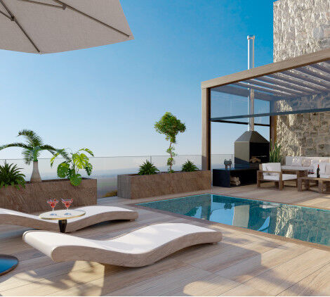 idee per arredare giardino con piscina - Bricocenter